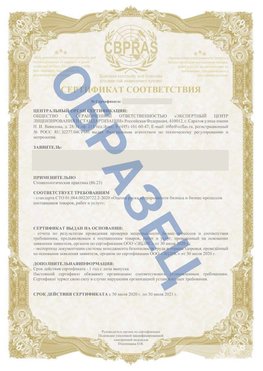 Образец Сертификат СТО 01.064.00220722.2-2020 Сергиев Посад Сертификат СТО 01.064.00220722.2-2020 